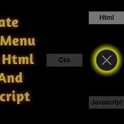 Create Circular Menu Using Html Css And Javascript