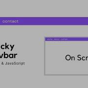 Sticky Navbar Website Header HTML CSS JavaScript Web Development