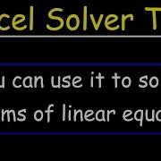 How To Use The Solver Tool In Excel To Solve Systems Of Linear Equations In Algebra
