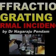 Determination Of Wavelength Of Light Using Diffraction Grating By Normal Incident Method I Optics