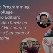 Mob Programming In College Retro Edition Ben Kovitz On What He Learned From A Semester Of Mobbing