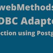 How To Configure JDBC Adapter Connection Using PostgreSQL Software AG WebMethods 10 7
