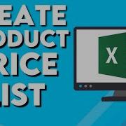 How To Create Product Price List On Microsoft Excel 2025