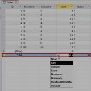MS Access Tutorial How To Display Column Totals In A Datasheet Using A Totals Row