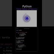 Spiral Dance Of Squares With Python S Turtle