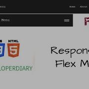 Responsive Flexbox Navigation Menu For Beginner 2020 Developerdiary