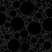 Bubbles Drifting With Circle Packing Algorithm