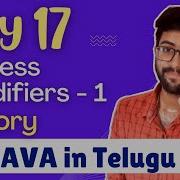 Day 17 Access Modifiers In Java Part 1 Java Course In Telugu Vamsi Bhavani