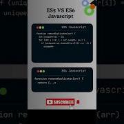 ES5 Vs ES6 JavaScript Remove Duplicates From An Array Code Pulse