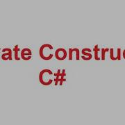 Private Constructor In C Private Constructors In CSharp With Examples