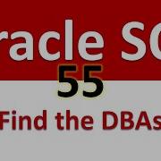 Oracle SQL Developer Tutorial For Beginners 55 DBA Info Find The DBAs
