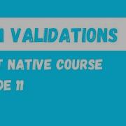 React Native Form Validation React Native Beginner Project Course 11