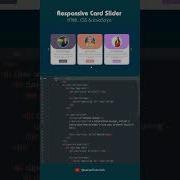 How To Make Responsive Card Slider Using HTML CSS JavaScript