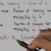 Error Of H Georgia Tech Machine Learning