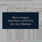 QVD To Database Advanced ETL Processor Tutorial