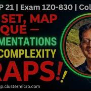 Java OCP 21 1Z0 830 Collections List Set Map Deque With Big O Complexity