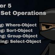 PowerShell Tutorial CH5 Basic Set Operations