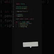 Triangle Sprial Pattern Using Python Turtle Pythonshorts Python Coding Pythonprogramming Vira