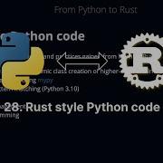 28 Rust Style Python Code From Python To Rust