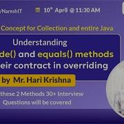 Mastering HashCode Equals In Java Must Know For Collections Interviews Hari Krishna