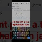 Print Pattern A To Z Alphabet In Java Coding BlAnK CODeR 72