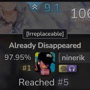 9 1 Ninerik Fred V Already Disappeared Irreplaceable HDNC 97 95 FC 1 1065pp Osu