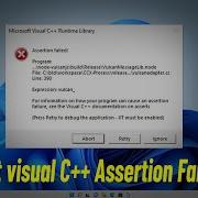 Fix Microsoft Visual C Assertion Failed Error In Windows 11 10 8 7 Adobe AI Error Visual