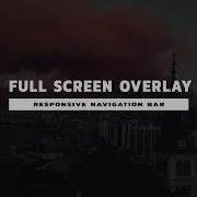Full Screen Overlay Responsive Navigation Bar HTML CSS JavaScript