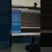 Area Of Equilateral Triangle Program Using Python Computerlanguage Python3 Viral Pythonprogramming