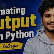 How To Format Output In Python L8 Python Tutorial In Telugu DecodewithSK