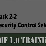 RMF Task 2 2 Security Control Selection