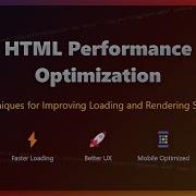 HTML Performance Optimization Boost Website Speed Core Web Vitals