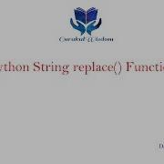 23 Python String Replace Function