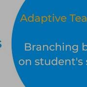 Adaptive Teaching Creating Activity Output Branching