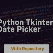 Python Tkinter Date Picker