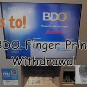 How To Withdraw In ATM Using Finger Print BDO Cardless Withdrawal