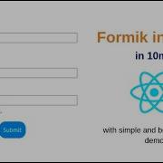 React Formik Tutorial With Basic Form Getting Form Data And Validation Beginner Level Tutorial