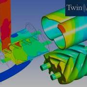 CFX Berlin Video TwinMesh CFX Simulation Of A Screw Compressor With CHT