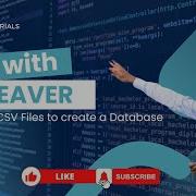 SQL With DBeaver Creating SQL Database Using CSV Files