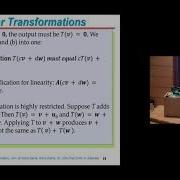 Lecture 22 Linear Transformations