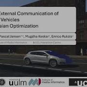 Improving External Communication Of Automated Vehicles Using Bayesian Optimization