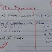 Python Encapsulation Learn Coding