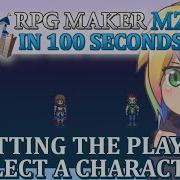 Letting The Player Select A Character RPG Maker MZ In 100 Seconds