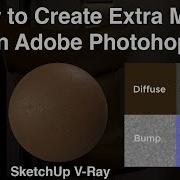 How To Create Extra Maps In Adobe Photoshop Use Maps In V Ray Reflection Bump Normal Maps