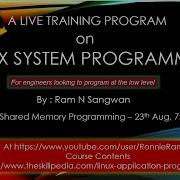 Session 15 Shared Memory Programming Linux Programming Linux Application Programming