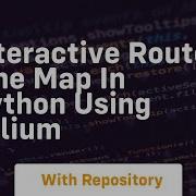 Interactive Route Line Map In Python Using Folium