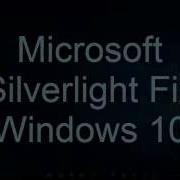 Microsoft Silverlight Fix Windows 10