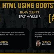 PSD To HTML Convert With Bootstrap 4 Step By Step Testimonials Section Responsive Website 11