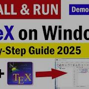 Как установить LaTeX в Windows 11 Установка TeXstudio и MikTex Загрузка LaTeX для Windows