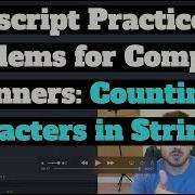Javascript Practice Problems Count Characters In String